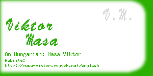 viktor masa business card